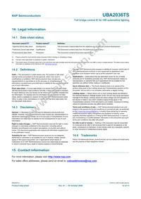 UBA2036TS/N1 Datasheet Page 12
