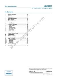 UBA2037TS/N1 Datasheet Page 14