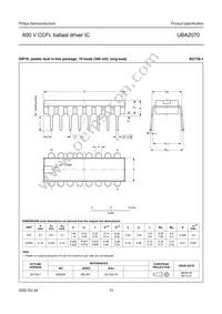 UBA2070P/N1 Datasheet Page 15