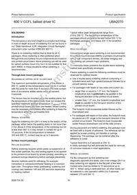 UBA2070P/N1 Datasheet Page 16