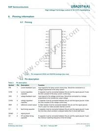 UBA2074ATS/N1 Datasheet Page 4