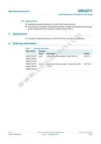 UBA2211CP/N1 Datasheet Page 2