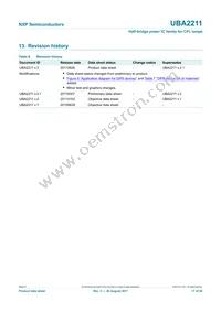 UBA2211CP/N1 Datasheet Page 17