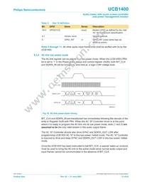 UCB1400BE Datasheet Page 13