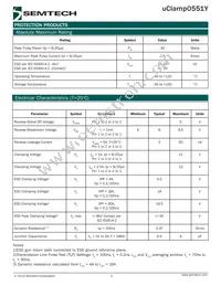 UCLAMP0551Y.TFT Datasheet Page 2