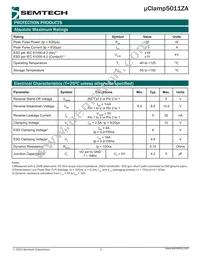 UCLAMP5011ZATFT Datasheet Page 2