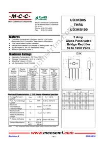 UD3KB100-BP Datasheet Cover