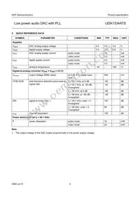 UDA1334ATS/N2 Datasheet Page 4