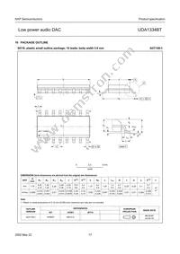 UDA1334BT/N2 Datasheet Page 17