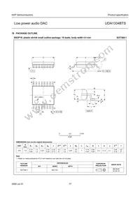 UDA1334BTS/N2 Datasheet Page 17