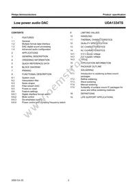 UDA1334TS/N1 Datasheet Page 2