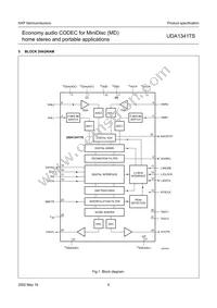 UDA1341TS/N1 Datasheet Page 5