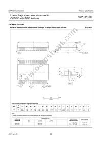 UDA1344TS/N2 Datasheet Page 22