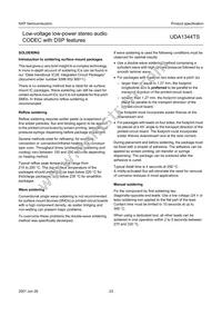 UDA1344TS/N2 Datasheet Page 23