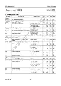 UDA1345TS/N2 Datasheet Page 4