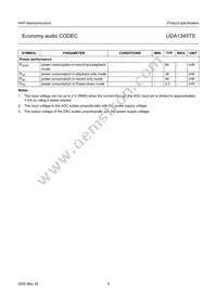 UDA1345TS/N2 Datasheet Page 5