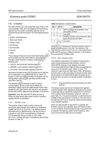 UDA1345TS/N2 Datasheet Page 13