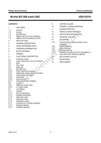 UDA1351H/N1 Datasheet Page 2