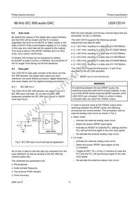 UDA1351H/N1 Datasheet Page 11