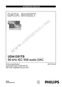 UDA1351TS/N1 Datasheet Cover