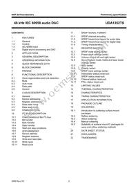 UDA1352TS/N3 Datasheet Page 2