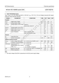 UDA1352TS/N3 Datasheet Page 4