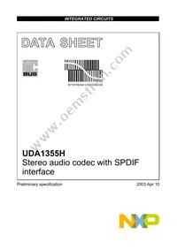 UDA1355H/N2 Datasheet Cover