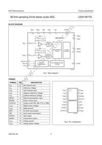 UDA1361TS/N1 Datasheet Page 4