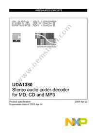 UDA1380TT/N2 Datasheet Cover