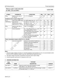UDA1380TT/N2 Datasheet Page 7
