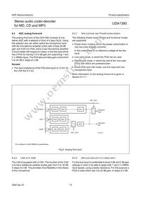 UDA1380TT/N2 Datasheet Page 13