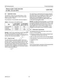 UDA1380TT/N2 Datasheet Page 18