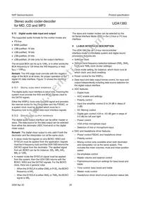 UDA1380TT/N2 Datasheet Page 20