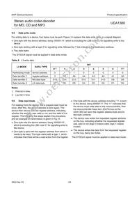 UDA1380TT/N2 Datasheet Page 23