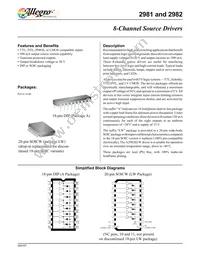 UDN2981A-T Datasheet Cover