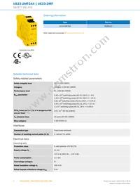 UE23-2MF2A4 Datasheet Page 2