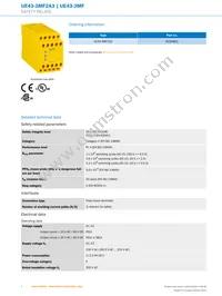 UE43-3MF2A3 Datasheet Page 2