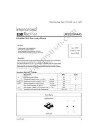 UFB200FA40 Datasheet Cover