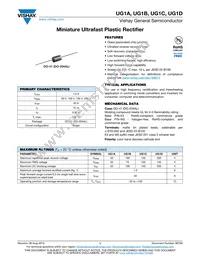 UG1D-E3/54 Datasheet Cover