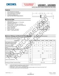 UG3005-T Datasheet Cover