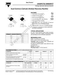 UHB20FCT-E3/8W Datasheet Cover