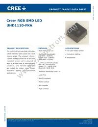 UHD1110-FKA-CL1A13R3Q1BBQFMF3 Datasheet Cover