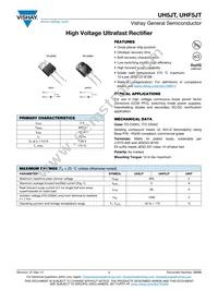 UHF5JT-E3/4W Datasheet Cover