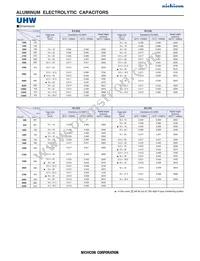 UHW2A681MHD Datasheet Page 2