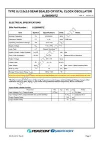 UJ2600007Z Datasheet Page 3