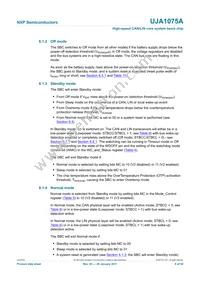 UJA1075ATW/5V0/WD Datasheet Page 9