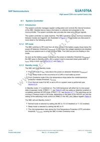 UJA1076ATW/5V0/WD Datasheet Page 7
