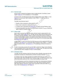 UJA1076ATW/5V0/WD Datasheet Page 9