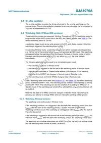 UJA1076ATW/5V0/WD Datasheet Page 15