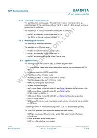 UJA1079ATW/5V0/WD Datasheet Page 17